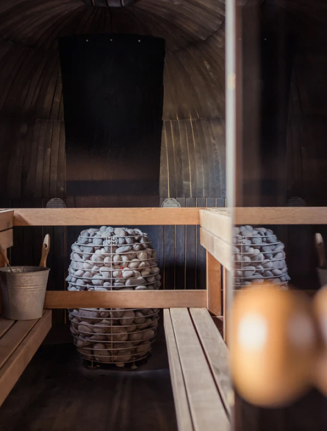 persona en sauna